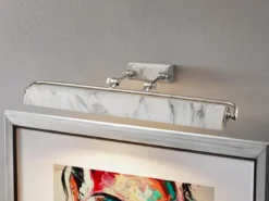 Große LED Bilderleuchte in Marmoroptik, verstellbar, Breite 70cm