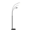 Große LED Bogenlampe DENT dimmbar Design Schwarz, Höhe 185cm