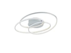 Große LED Deckenlampe GALE Weiß, dimmbar über Schalter, Breite 60cm