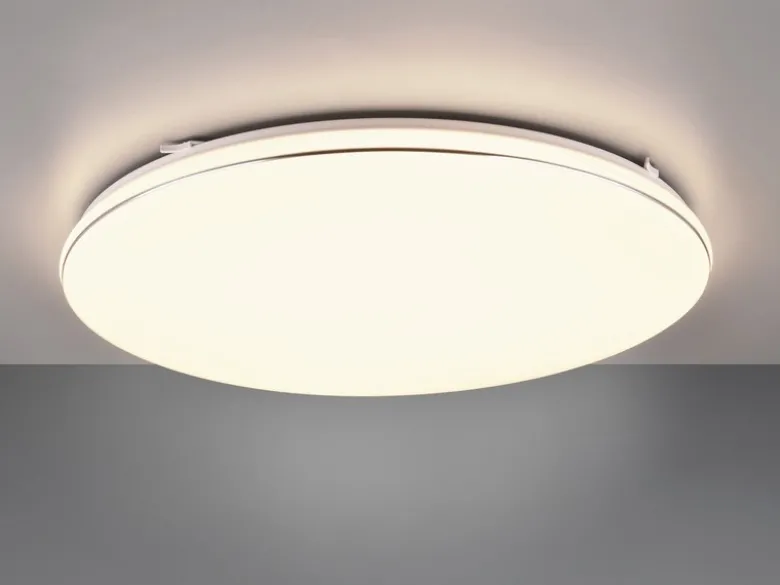Große LED Deckenleuchte BLANCA flach, hell & dimmbar, Warmweiß Ø 53cm