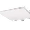 Große LED Deckenleuchte BLANCA flach, hell & dimmbar, Warmweiß, Quadrat 53cm