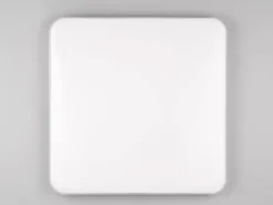 Große LED Deckenleuchte BLANCA flach, hell & dimmbar, Warmweiß, Quadrat 53cm