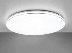 Große LED Deckenleuchte BLANCA flach, hell & dimmbar, Neutralweiß Ø 53cm