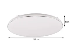 Große LED Deckenleuchte BLANCA flach, hell & dimmbar, Neutralweiß Ø 53cm