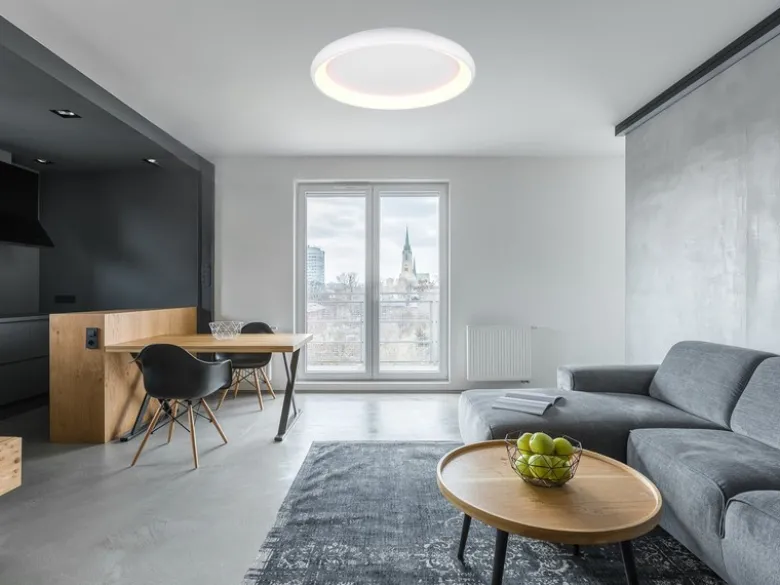 Große LED Deckenleuchte CARDONA hell & dimmbar über Schalter, Weiß rund Ø 75cm
