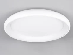 Große LED Deckenleuchte CARDONA hell & dimmbar über Schalter, Weiß rund Ø 75cm