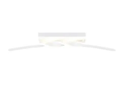 Große LED Deckenleuchte GINKO Metall Weiß, Wandleuchte Breite 79cm