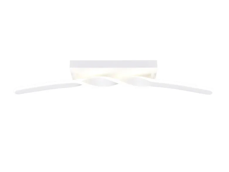 Große LED Deckenleuchte GINKO Metall Weiß, Wandleuchte Breite 79cm