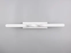 Große LED Deckenleuchte GINKO Metall Weiß, Wandleuchte Breite 79cm