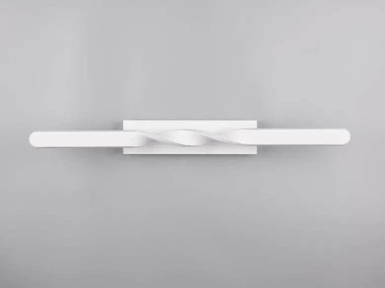 Große LED Deckenleuchte GINKO Metall Weiß, Wandleuchte Breite 79cm