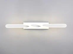 Große LED Deckenleuchte GINKO Metall Weiß, Wandleuchte Breite 79cm