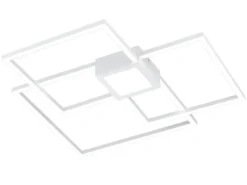 Große LED Deckenleuchte HYDRA dimmbar & extra flach Weiß, Breite 65cm