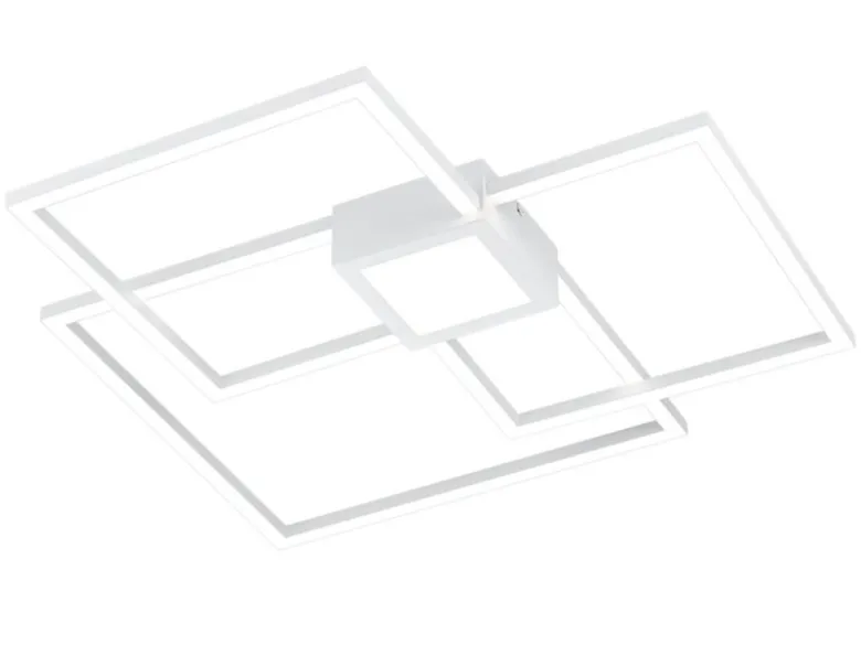 Große LED Deckenleuchte HYDRA dimmbar & extra flach Weiß, Breite 65cm