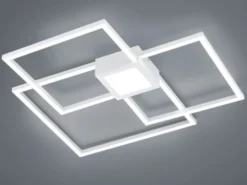 Große LED Deckenleuchte HYDRA dimmbar & extra flach Weiß, Breite 65cm