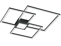 Große LED Deckenleuchte HYDRA dimmbar & extra flach, Anthrazit, Breite 65cm