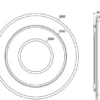 Große LED Deckenleuchte JORA flach & hell, mit Fernbedienung dimmbar Ø 60cm