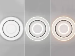 Große LED Deckenleuchte JORA flach & hell, mit Fernbedienung dimmbar Ø 60cm