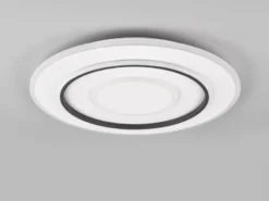 Große LED Deckenleuchte JORA flach & hell, mit Fernbedienung dimmbar Ø 60cm