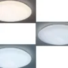 Große LED Deckenleuchte NAGANO extra hell, dimmbar mit Fernbedienung, Ø 79cm