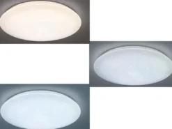Große LED Deckenleuchte NAGANO extra hell, dimmbar mit Fernbedienung, Ø 79cm