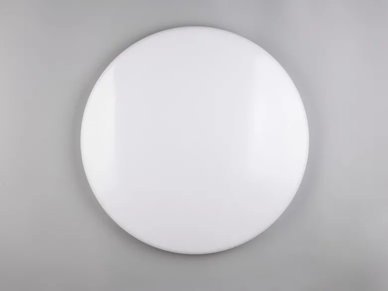 Große LED Deckenleuchte NANDO in Weiß, flach, Lichtfarbe einstellbar, Ø 70cm