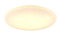Große LED Deckenleuchte NANDO in Weiß, flach, Lichtfarbe einstellbar, Ø 70cm