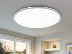 Große LED Deckenleuchte PHOENIX extrem flach & rund, dimmbar, Ø 62cm