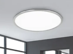 Große LED Deckenleuchte PHOENIX extrem flach & rund, dimmbar, Ø 62cm