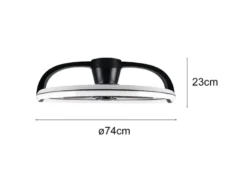 Große LED Deckenleuchte STOCKHOLM mit Ventilator, Fernbedienung & RGBW Ø 73,5cm