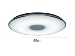 Große LED Deckenleuchte TOKYO flach mit Fernbedienung dimmbar, Ø60cm