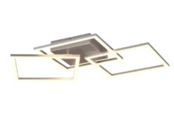 Große LED Deckenleuchte TRAIL Weiß schwenkbar, Neutralweiß, Breite 74cm
