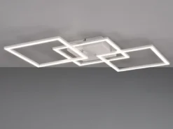 Große LED Deckenleuchte TRAIL Weiß schwenkbar, Neutralweiß, Breite 74cm
