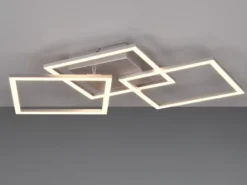 Große LED Deckenleuchte TRAIL Titan schwenkbare Module, Breite 74cm