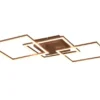Große LED Deckenleuchte TRAIL Coffee schwenkbare Module, Breite 74cm