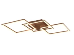 Große LED Deckenleuchte TRAIL Coffee schwenkbare Module, Breite 74cm