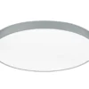 Große LED Deckenleuchte WACO Grau extern dimmbar, hell mit 12.400 Lumen Ø 75cm