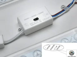 Große LED Deckenleuchte WACO Weiß extern dimmbar, hell mit 12.400 Lumen Ø 75cm