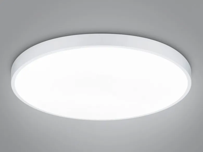 Große LED Deckenleuchte WACO Weiß extern dimmbar, hell mit 12.400 Lumen Ø 75cm