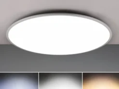 Große LED Deckenleuchte YUMA flach & hell mit Fernbedienung dimmbar, Ø 100cm