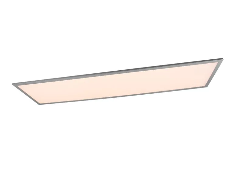 Große LED Panel Deckenleuchte GAMMA mit Fernbedienung, Grau, Breite 119cm