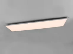 Große LED Panel Deckenleuchte GAMMA mit Fernbedienung, Grau, Breite 119cm