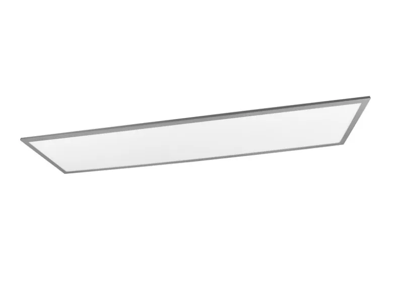 Große LED Panel Deckenleuchte GAMMA mit Fernbedienung, Grau, Breite 119cm