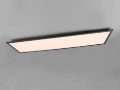 Große LED Panel Deckenleuchte GAMMA mit Fernbedienung, Schwarz, Breite 119cm