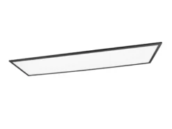 Große LED Panel Deckenleuchte GAMMA mit Fernbedienung, Schwarz, Breite 119cm