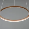 Große LED Pendelleuchte AMADOR Coffee, dimmbar & Lichtfarbe einstellbar Ø 75cm