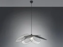 Große LED Pendelleuchte mit ausgefallenem Gitter Lampenschirm, Ø 87cm