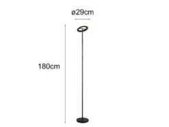 Große LED Stehlampe SAMBA mit RGBW Farbwechsel und Fernbedienung, Höhe 175cm