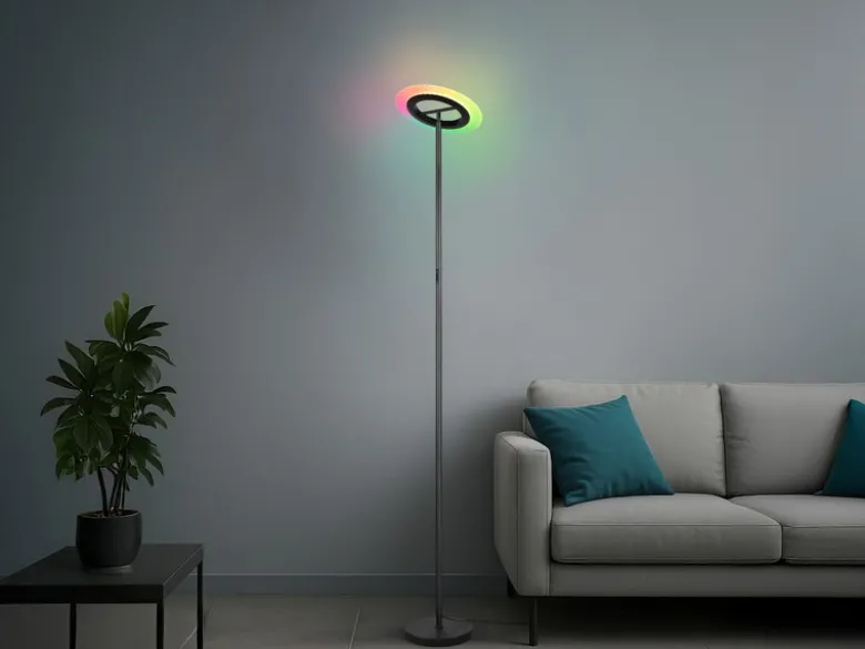 Große LED Stehlampe SAMBA mit RGBW Farbwechsel und Fernbedienung, Höhe 175cm