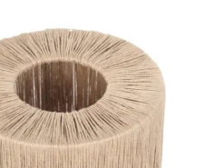 Große LED Tischleuchte aus Jute Natur im Boho Stil, Höhe 45cm