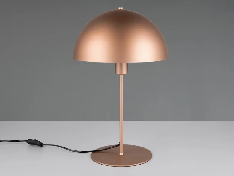 Große LED Tischleuchte aus Metall Coffee in Pilzform, Höhe 45cm